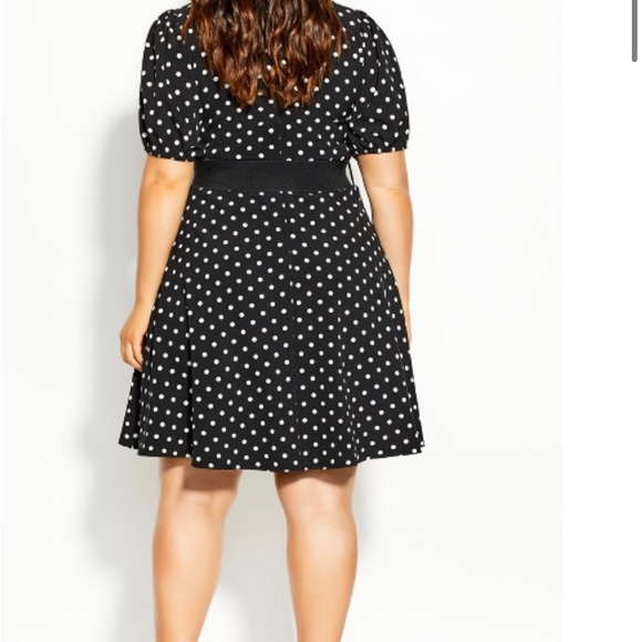 City Chic Signature Dress SZ 14 black - Picture 9 of 12